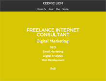 Tablet Screenshot of cedricliem.com